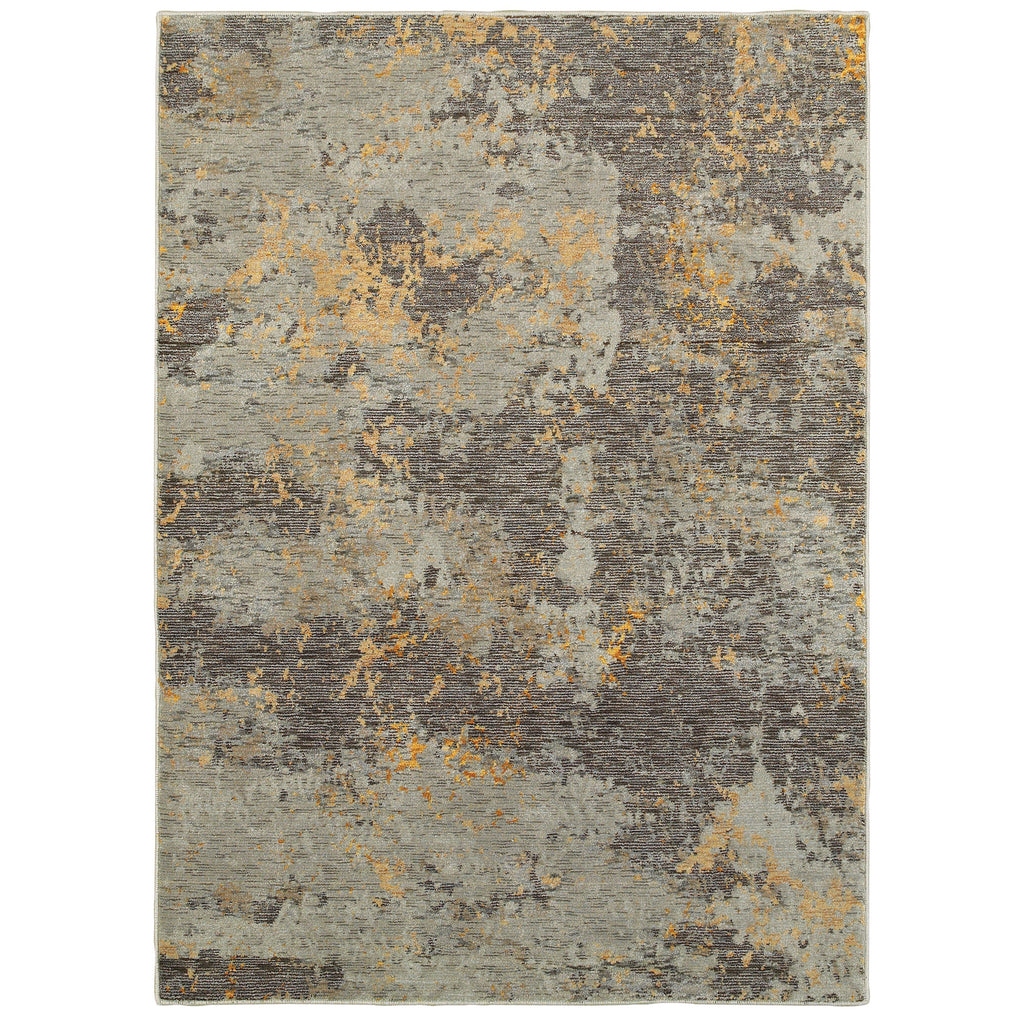 Oriental Weavers Evolution Grey/Gold Abstract 8025B Area Rug