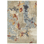 Oriental Weavers Evolution Beige/Blue Abstract 8043K Area Rug