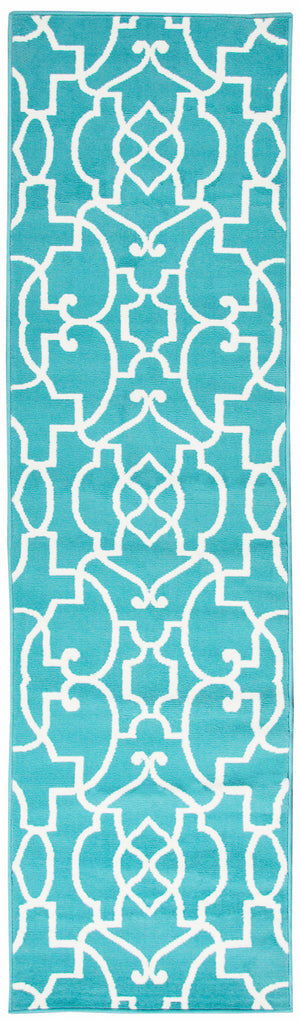 Rizzy Home Glendale GD5949 Aqua/Blue Trellis Area Rug