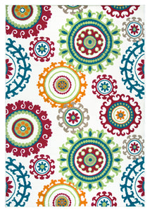 Rizzy Home Glendale GD5955 Multi-Colored Medallion Area Rug