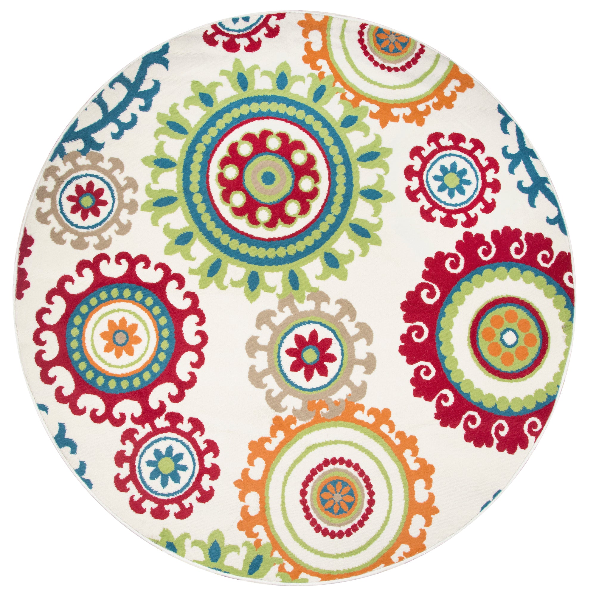 Rizzy Home Glendale GD5955 Multi-Colored Medallion Area Rug