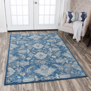 Rizzy Home Gossamer GS7226 Blue Motif Area Rug