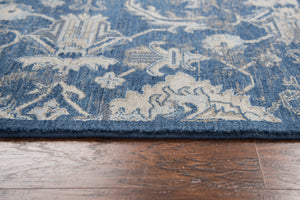 Rizzy Home Gossamer GS7226 Blue Motif Area Rug