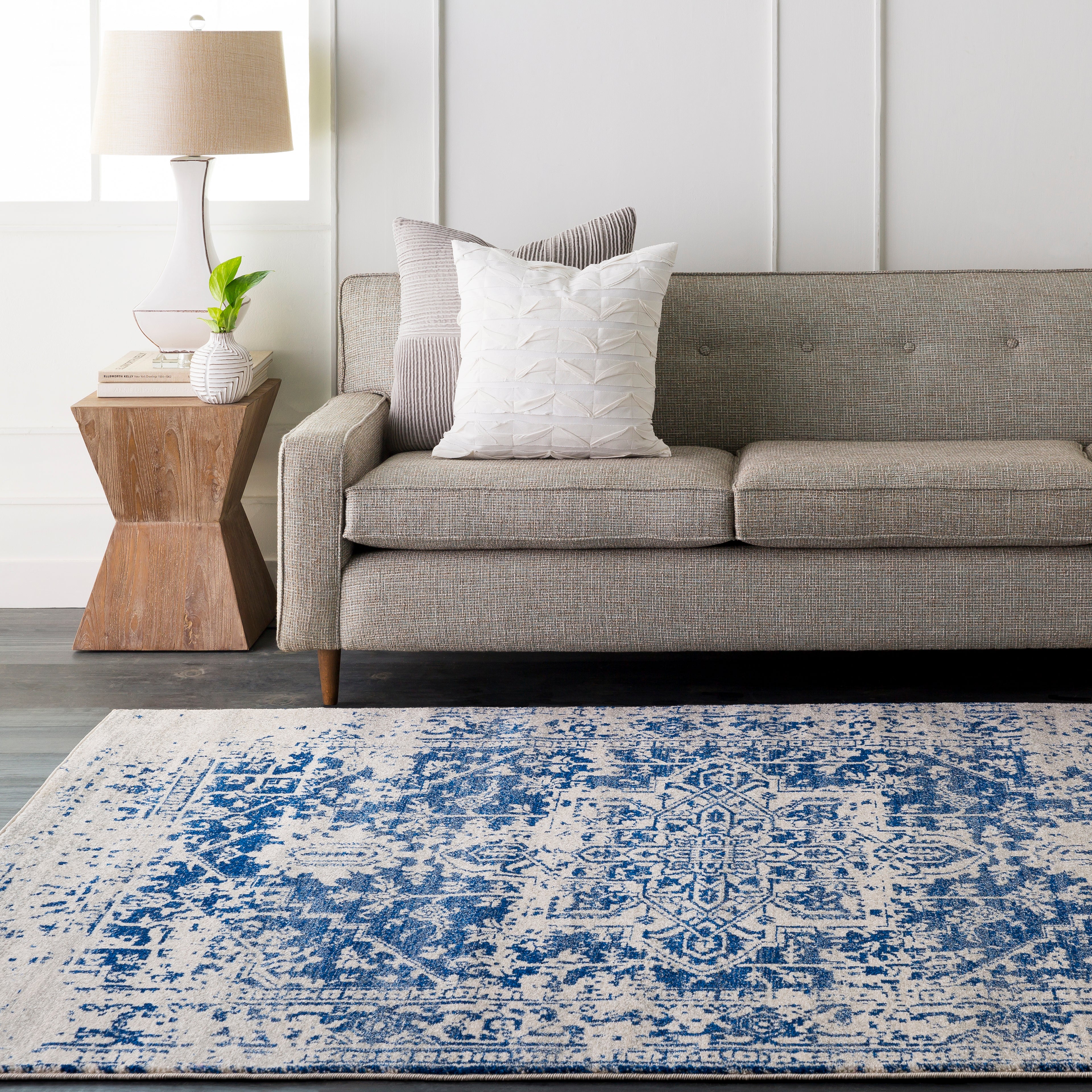 Livabliss Harput HAP1021 Neutral/Blue Area Rug