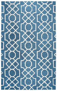 Rizzy Home Idyllic ID883A Dark Blue Geometric Area Rug