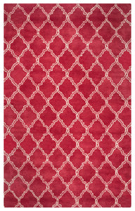 Rizzy Home Julian Pointe JP8746 Pink Trellis Area Rug