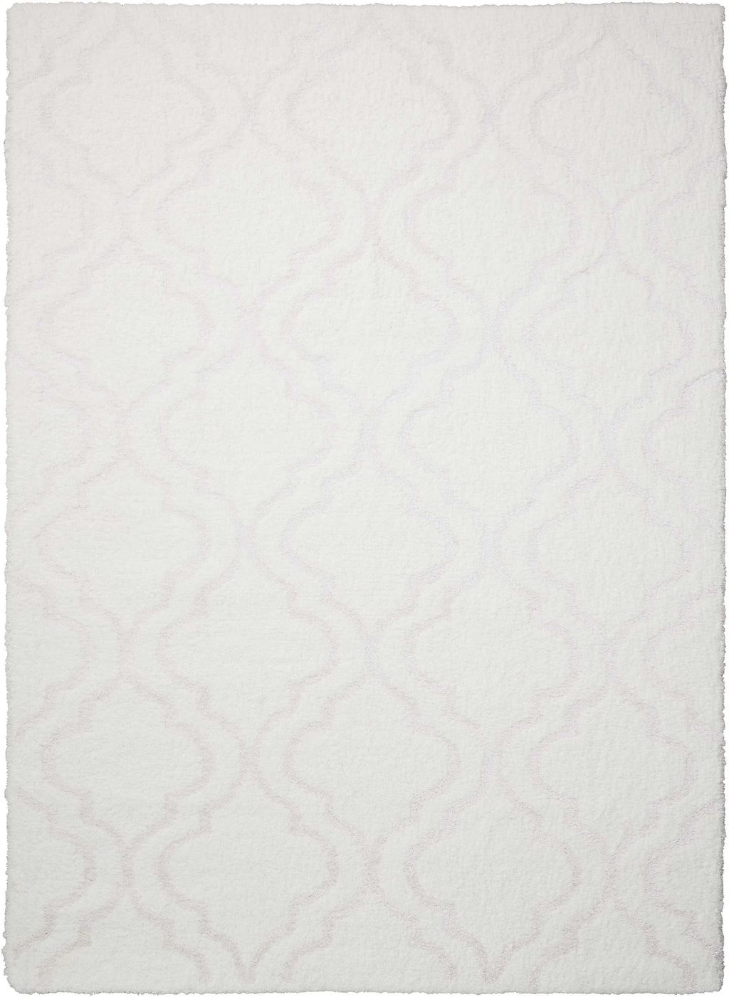 Kathy Ireland Light & Airy White Shag Area Rug by Nourison