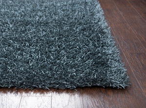 Rizzy Home Kempton KM1558 Gray/Blue Solid Area Rug