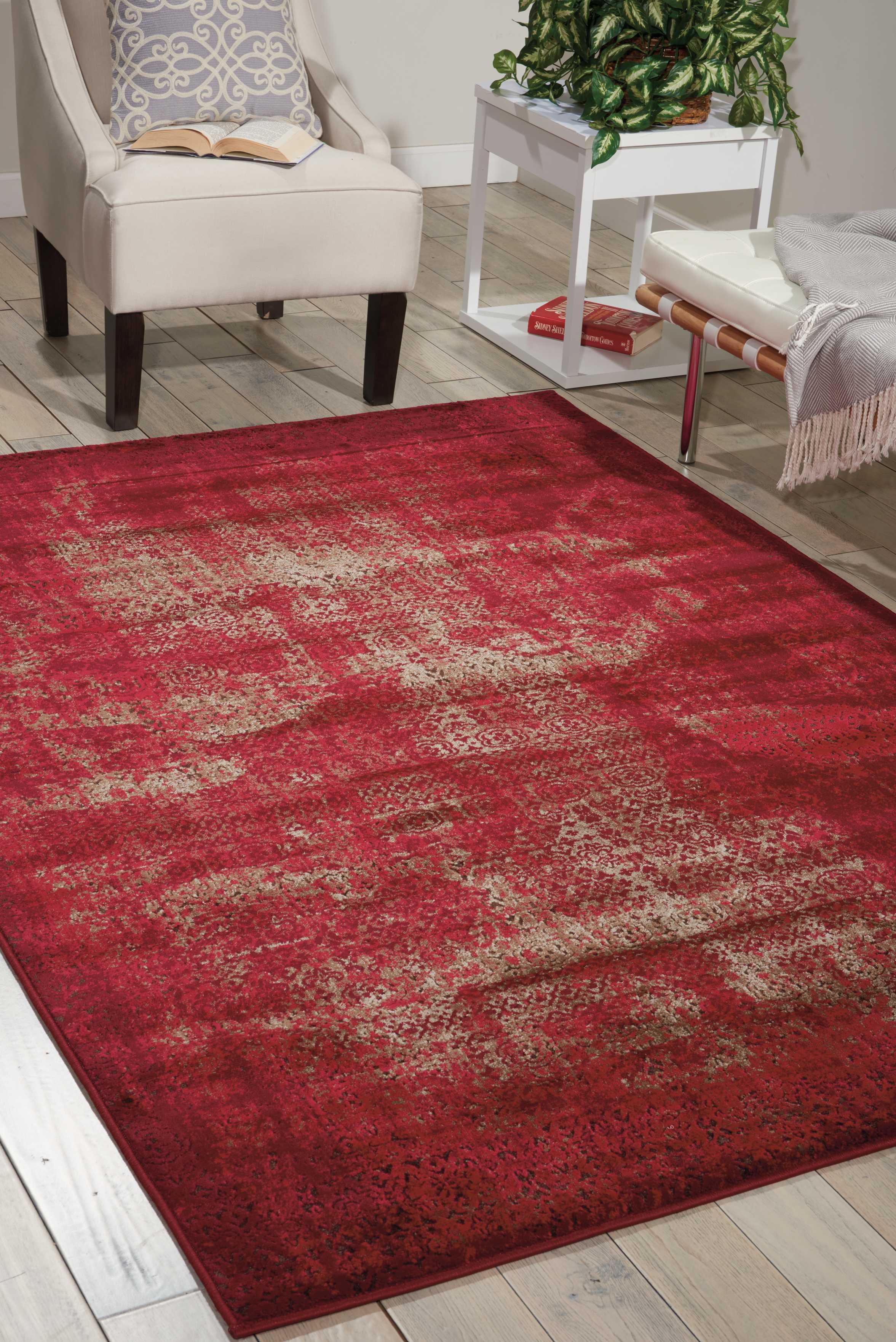 Nourison Karma Red Area Rug