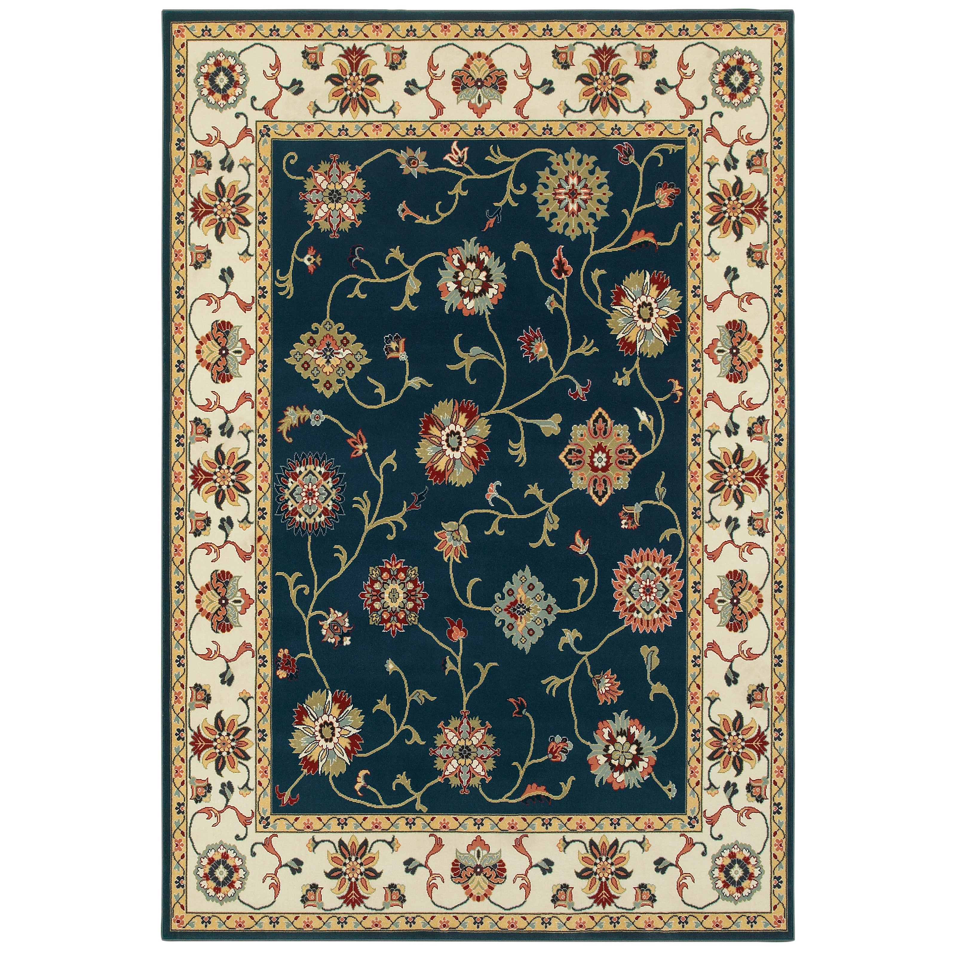 Oriental Weavers Kashan Navy/Ivory Oriental 2336B Area Rug