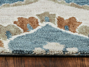 Rizzy Home Leone LO9992 Blue Medallion Area Rug