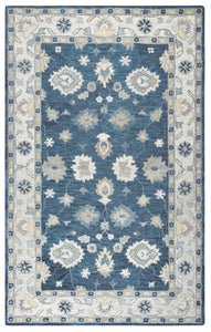 Rizzy Home Leone LO9993 Blue Traditional Motifs Area Rug