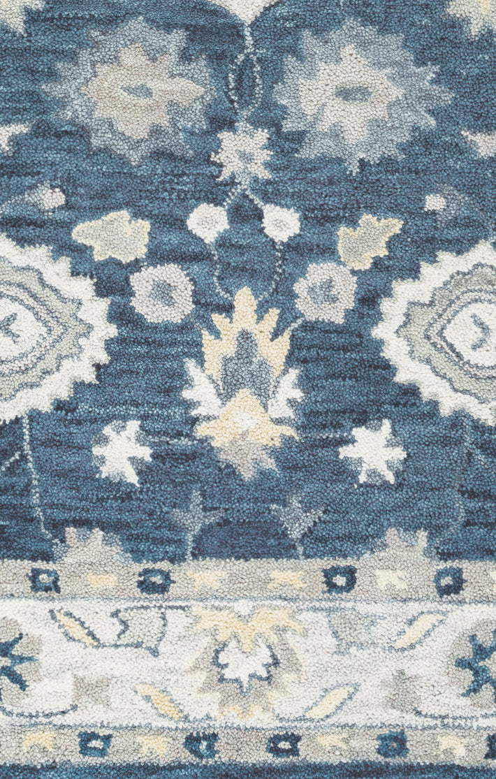 Rizzy Home Leone LO9993 Blue Traditional Motifs Area Rug