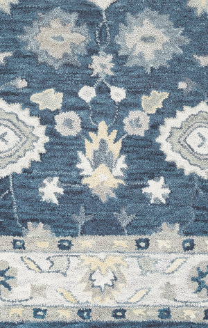 Rizzy Home Leone LO9993 Blue Traditional Motifs Area Rug