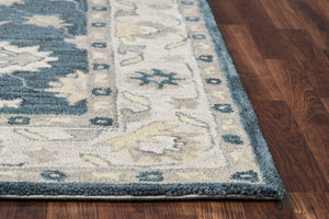 Rizzy Home Leone LO9993 Blue Traditional Motifs Area Rug