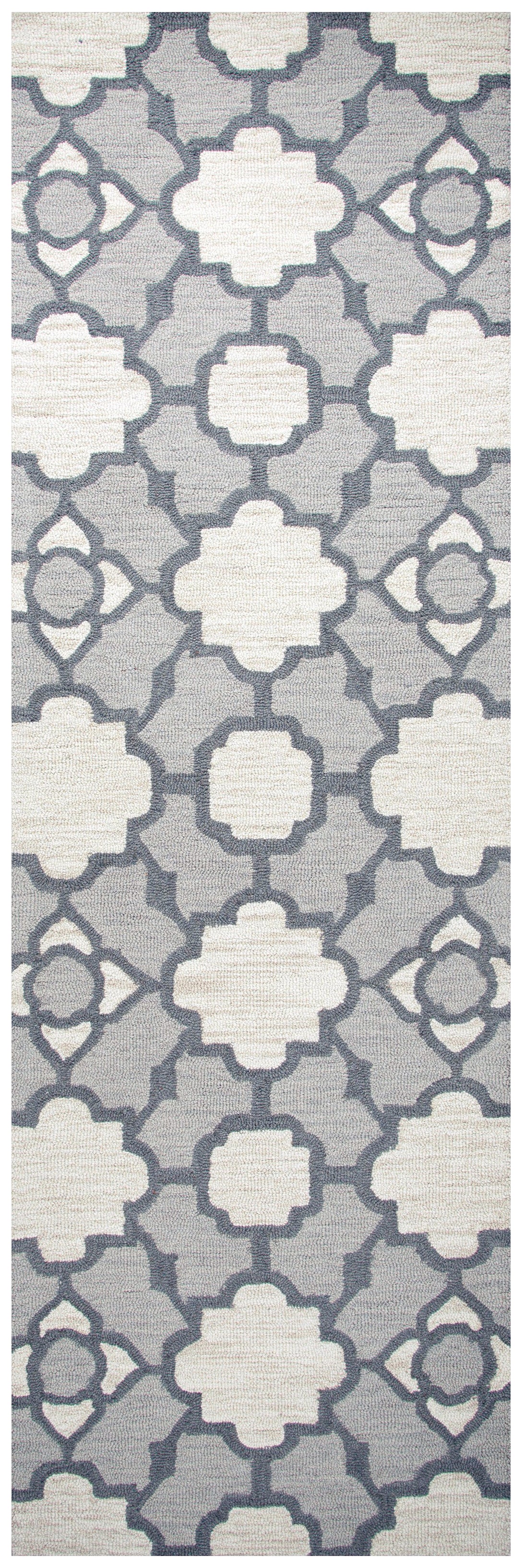 Rizzy Home Maggie Belle MB9481 Light Grey Print Area Rug