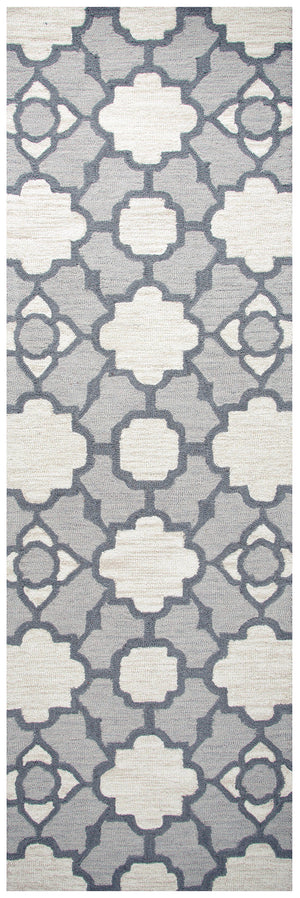 Rizzy Home Maggie Belle MB9481 Light Grey Print Area Rug