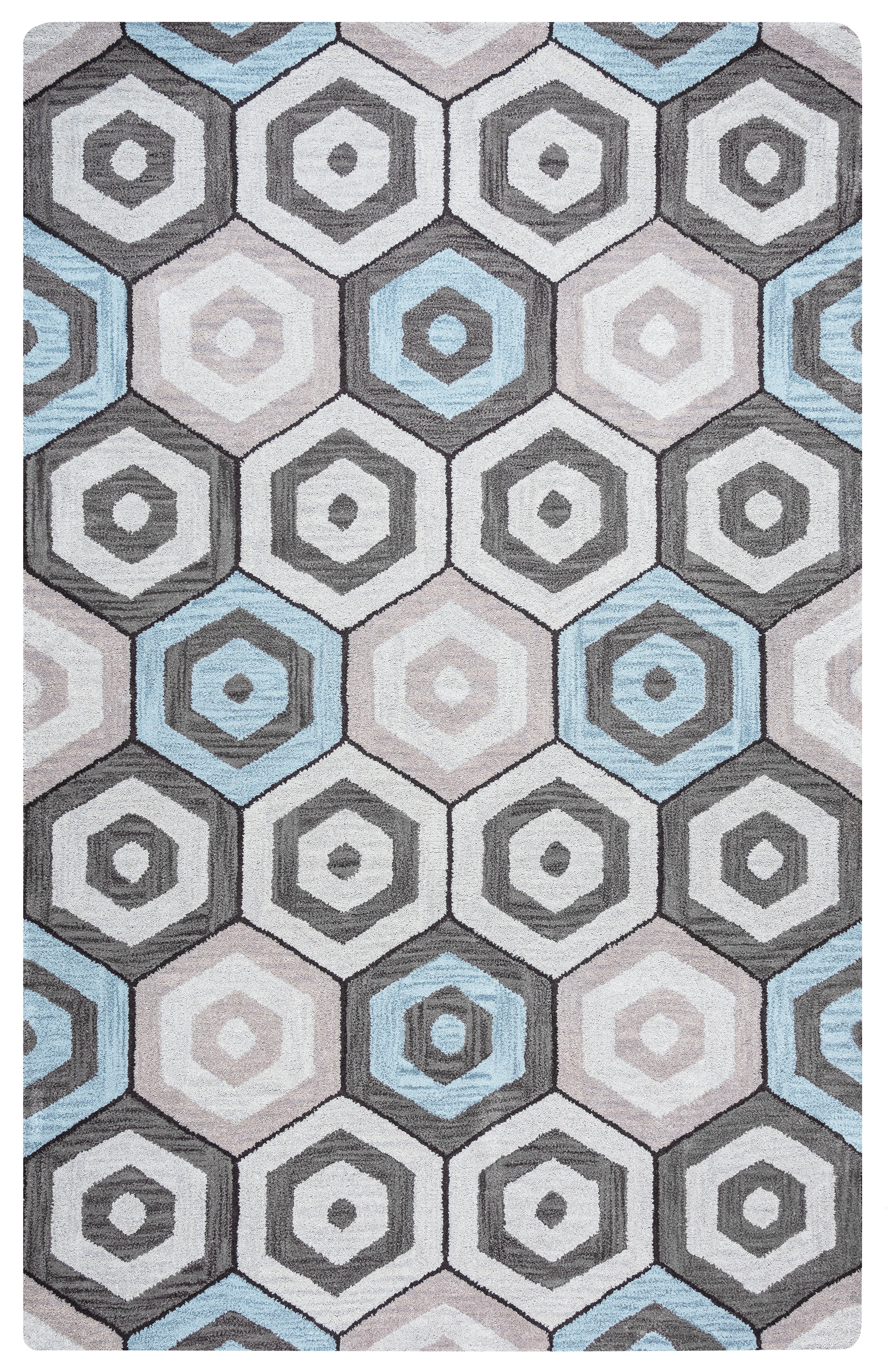 Rizzy Home Marianna Fields MF9519 Multi-Colored Geometric Area Rug