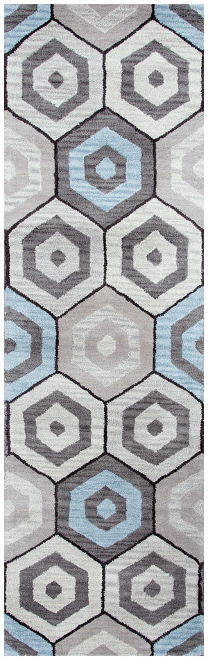 Rizzy Home Marianna Fields MF9519 Multi-Colored Geometric Area Rug