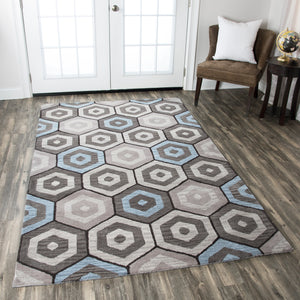 Rizzy Home Marianna Fields MF9519 Multi-Colored Geometric Area Rug