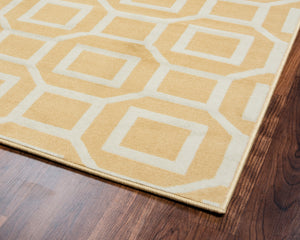 Rizzy Home Millington MG4789 Gold Geometric Area Rug