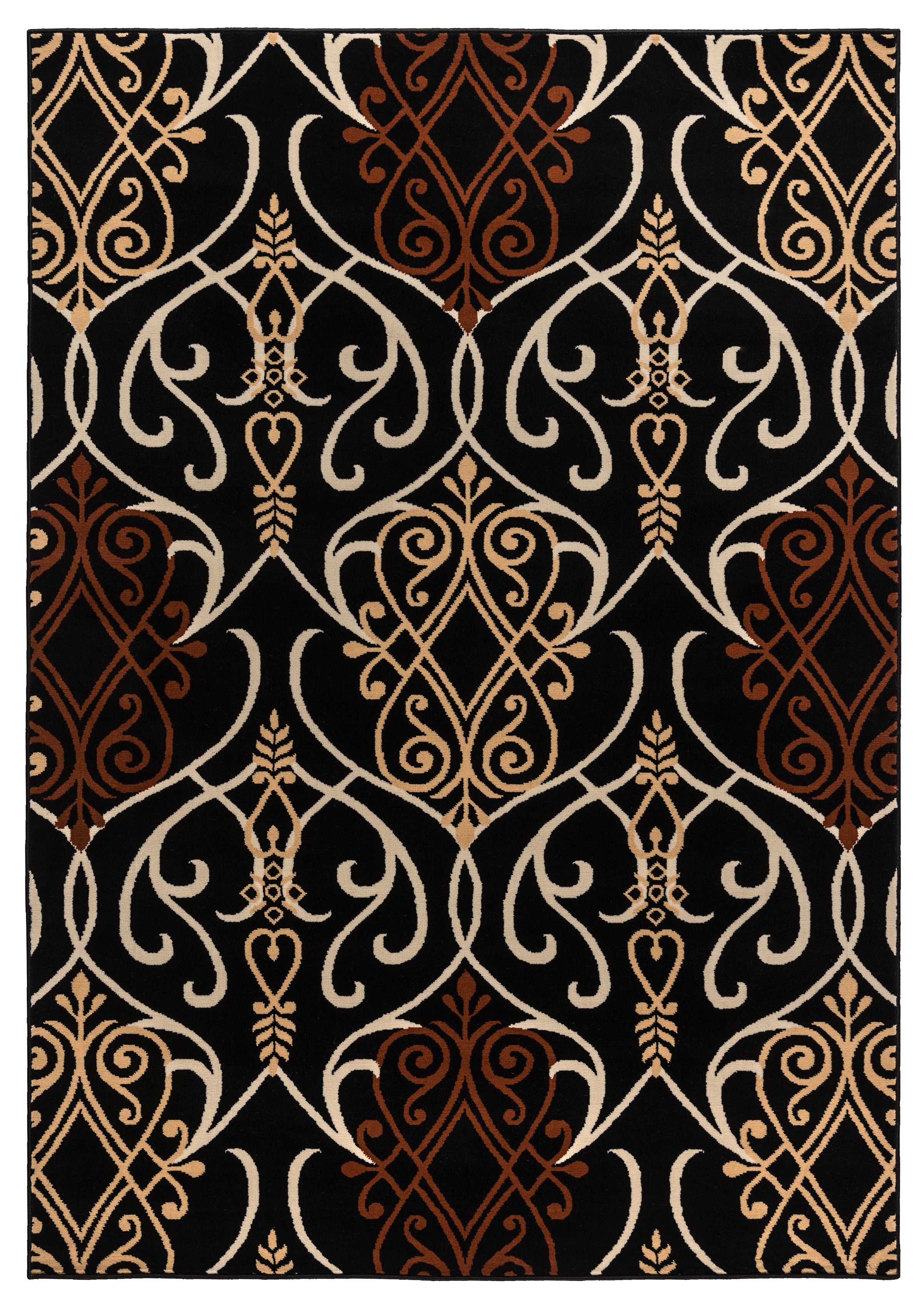 Rizzy Home Millington MG4884 Black Ornamental Area Rug