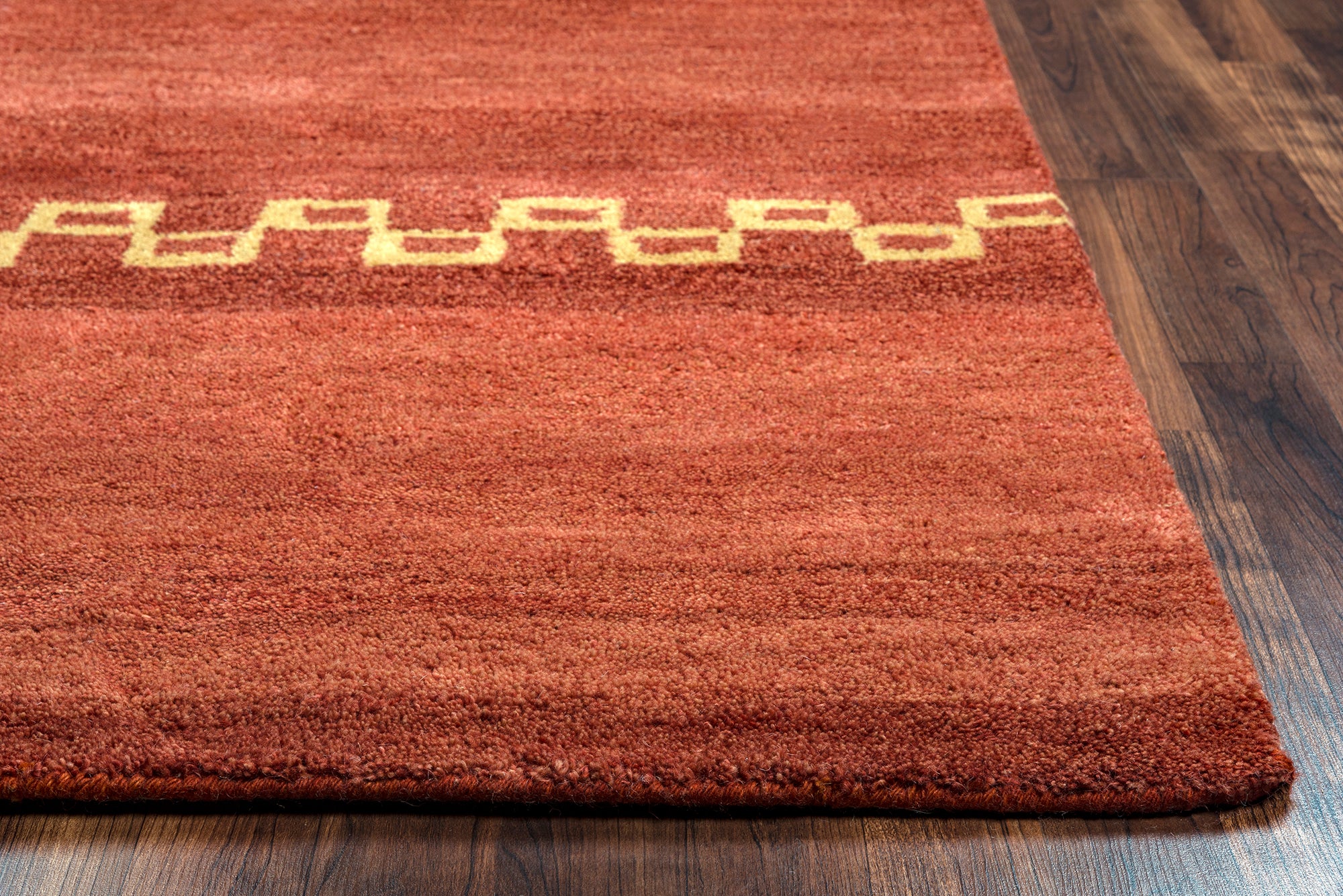 Rizzy Home Mojave MV3160 Rust Abstract Area Rug