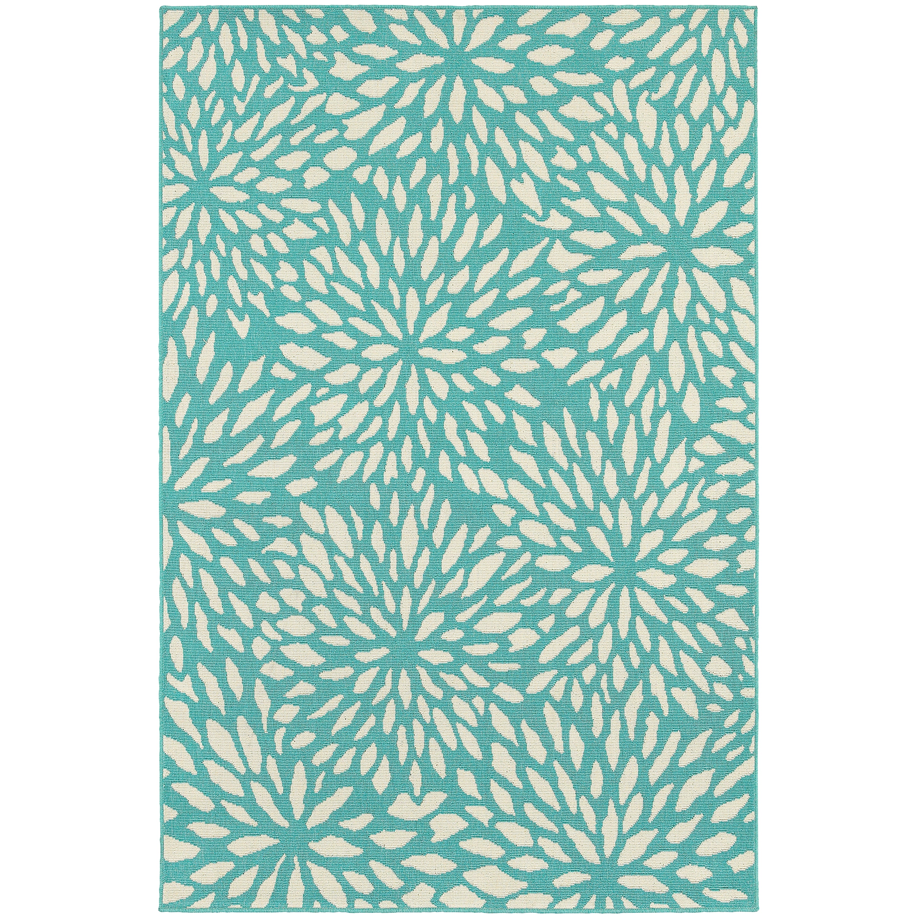 Oriental Weavers Meridian Blue/Ivory Floral 1506L Area Rug