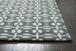 Rizzy Home Opus OP8231 Gray Print Area Rug