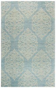 Rizzy Home Opulent OU814A Light Blue Medallion Area Rug