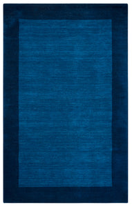 Rizzy Home Platoon PL2436 Blue Boarder Area Rug