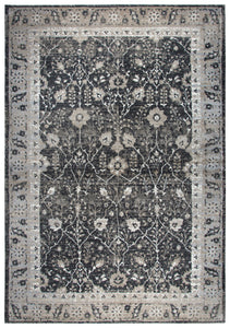 Rizzy Home Panache PN6966 Black Motif Distress Area Rug