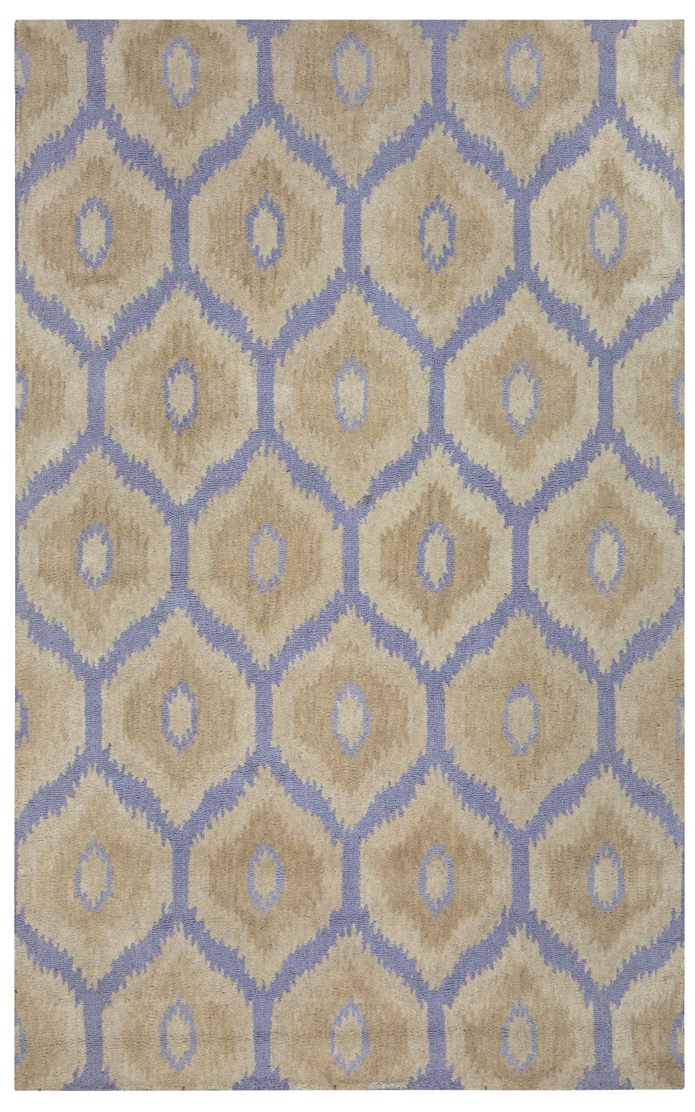 Rizzy Home Rockport RP8736 Tan Trellis Area Rug