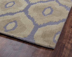 Rizzy Home Rockport RP8736 Tan Trellis Area Rug