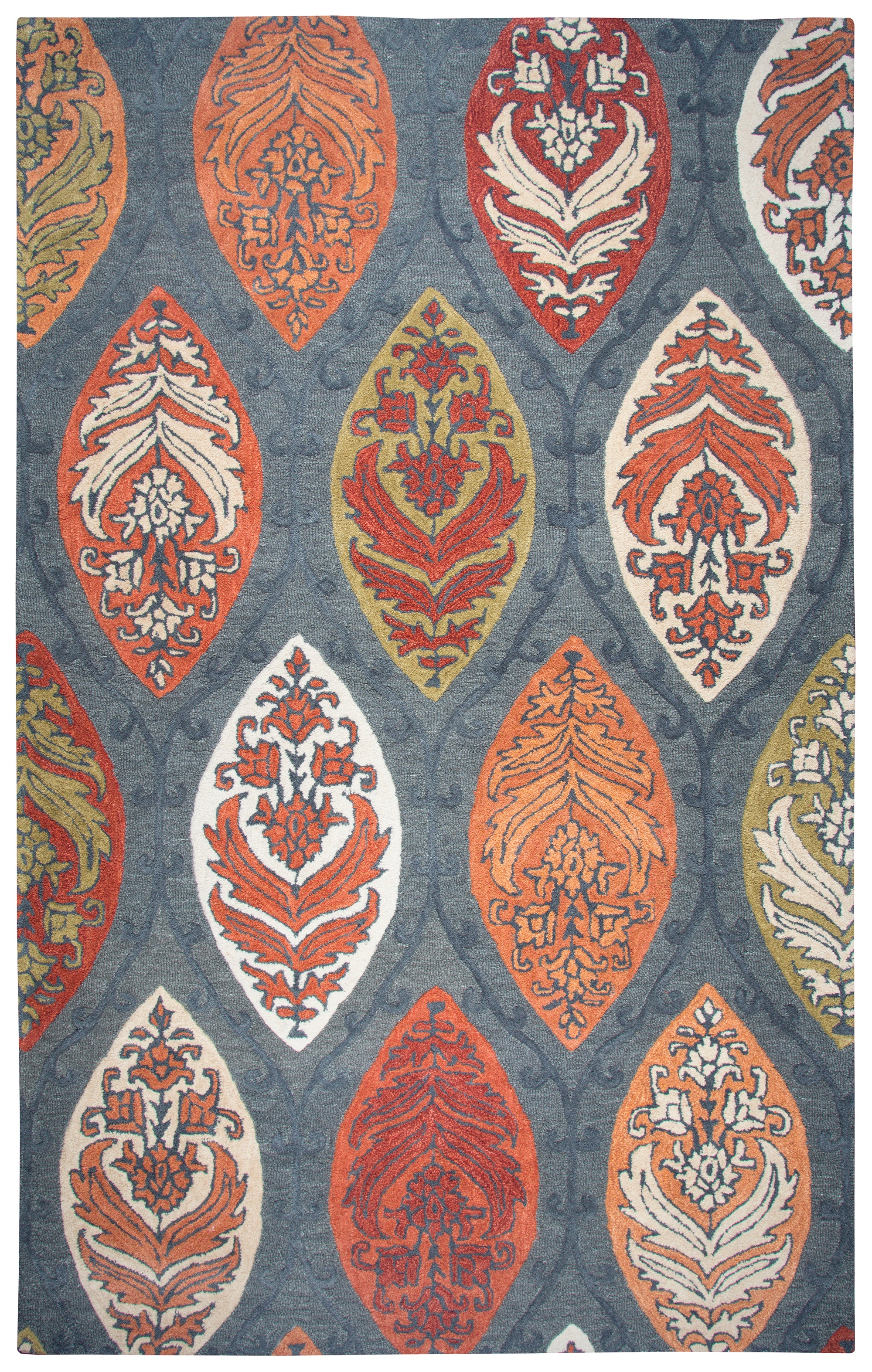 Rizzy Home Resonant RS775A Gray Medallion Area Rug