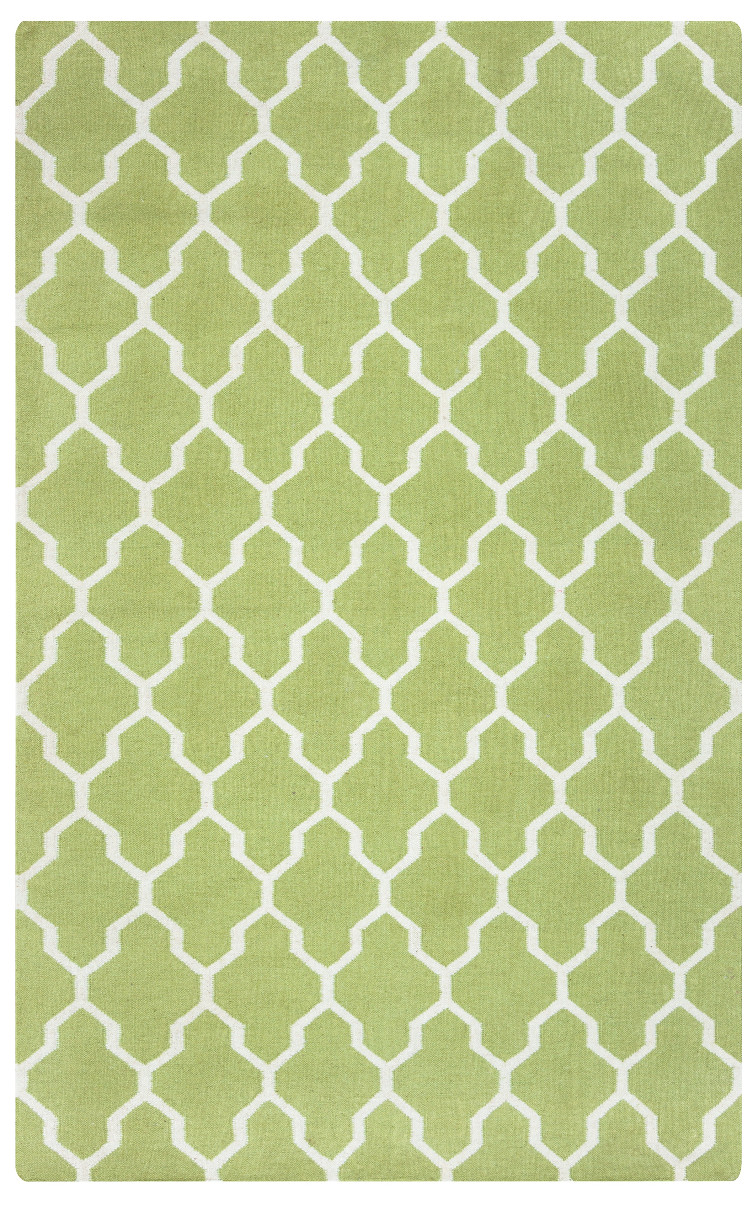 Rizzy Home Swing SG2100 Green Trellis Area Rug