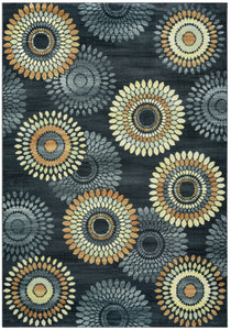 Rizzy Home Sorrento SO4269 Gray/Charcoal Medallion Area Rug