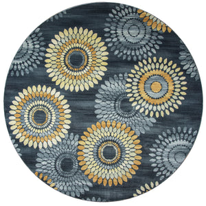 Rizzy Home Sorrento SO4269 Gray/Charcoal Medallion Area Rug