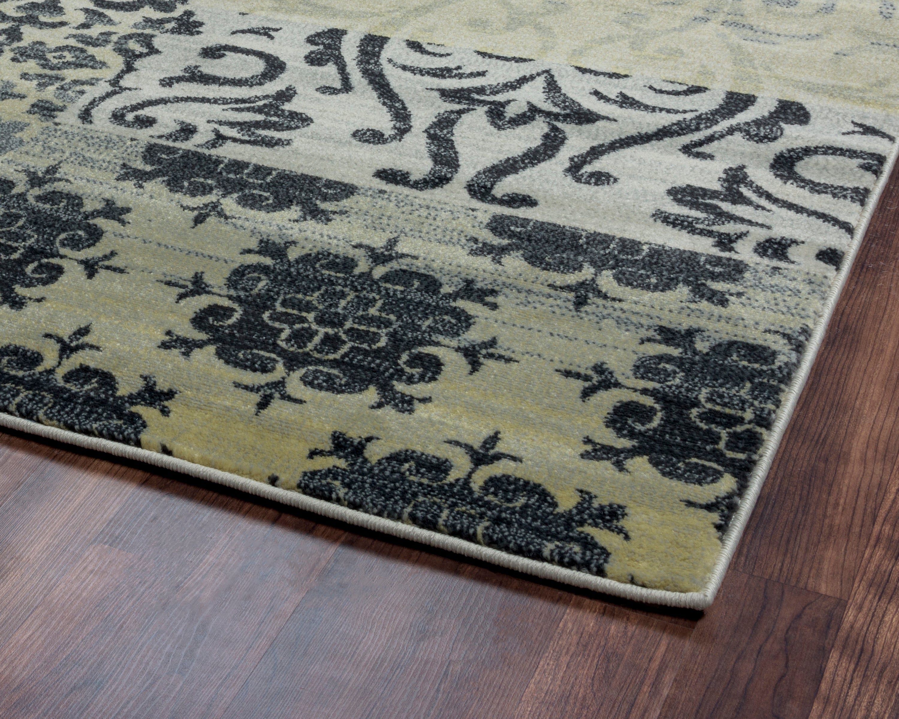 Rizzy Home Sorrento SO4283 Khaki Patchwork/Floral Area Rug