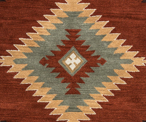 Rizzy Home Southwest SU1822 Rust Southwest/Tribal Area Rug