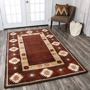 Rizzy Home Southwest SU2014 Burgundy Southwest/Tribal Area Rug