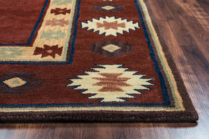 Rizzy Home Southwest SU2014 Burgundy Southwest/Tribal Area Rug