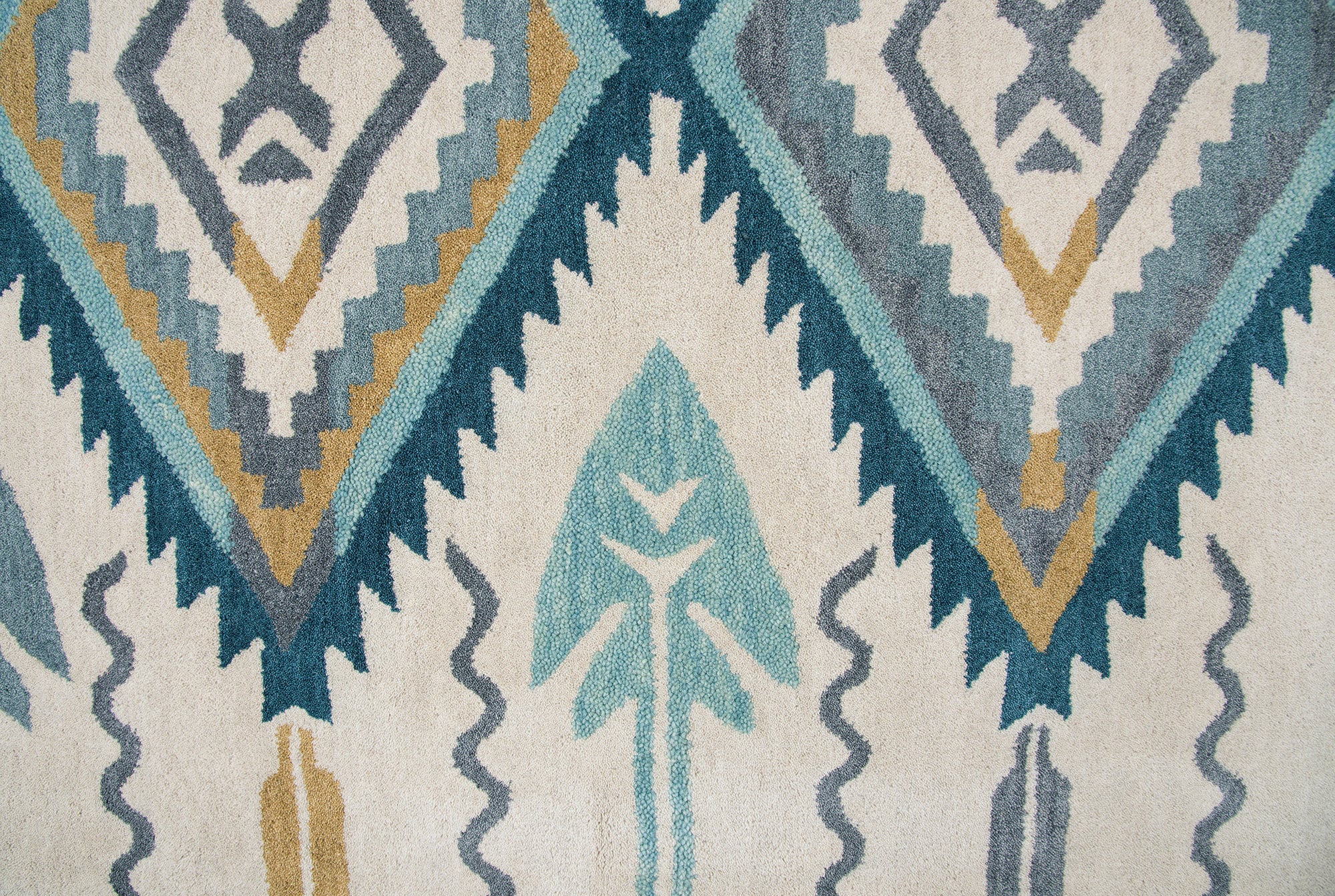 Rizzy Home Southwest SU507A Aqua Southwest/Tribal Area Rug