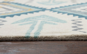 Rizzy Home Southwest SU507A Aqua Southwest/Tribal Area Rug