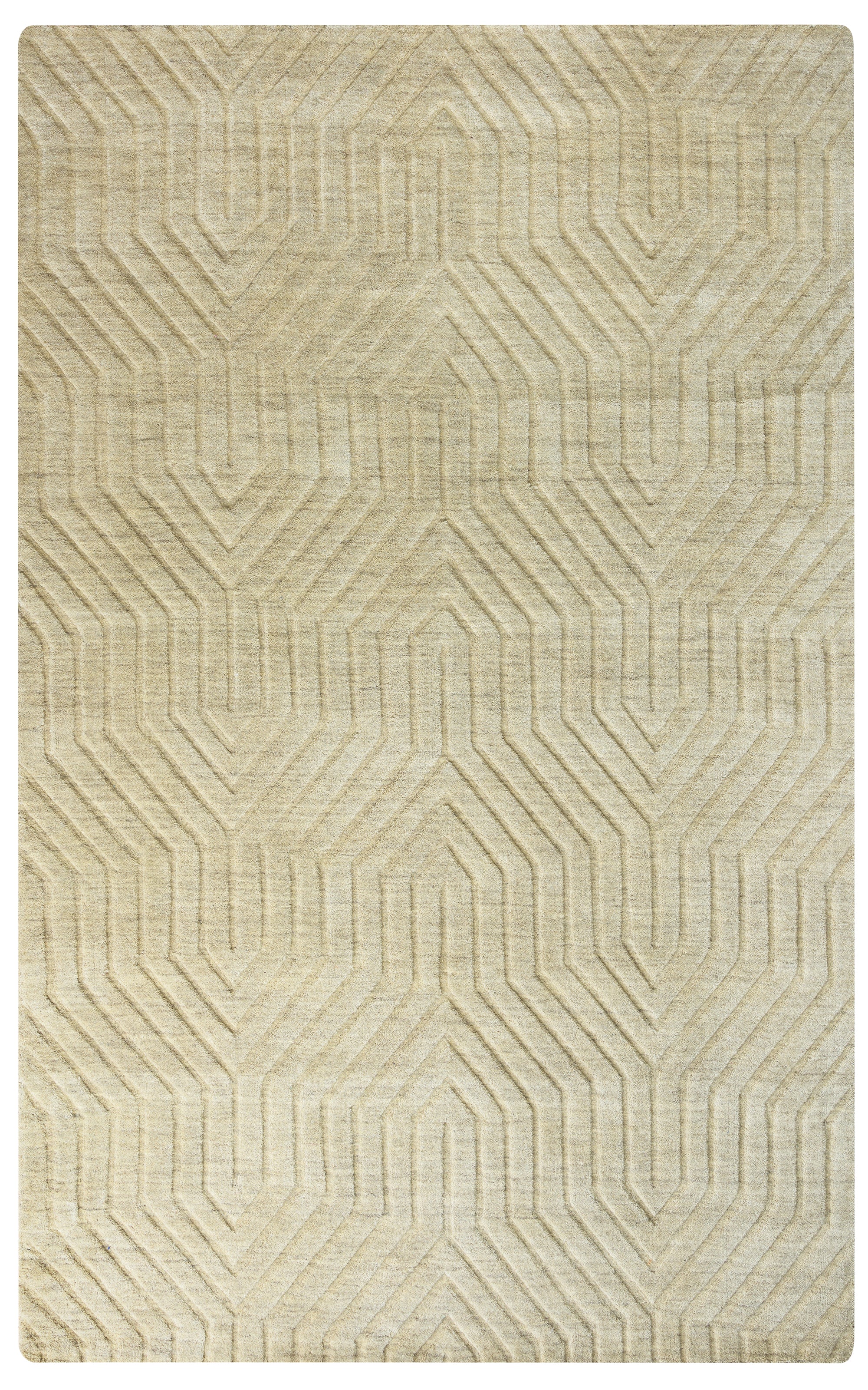 Rizzy Home Technique TC8580 Tan Solid Area Rug