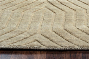 Rizzy Home Technique TC8580 Tan Solid Area Rug