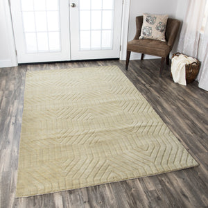 Rizzy Home Technique TC8580 Tan Solid Area Rug