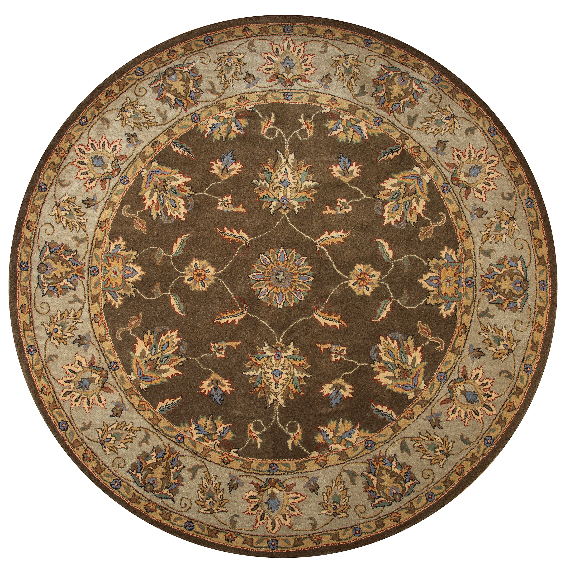 Rizzy Home Volare VO1145 Brown Border Area Rug