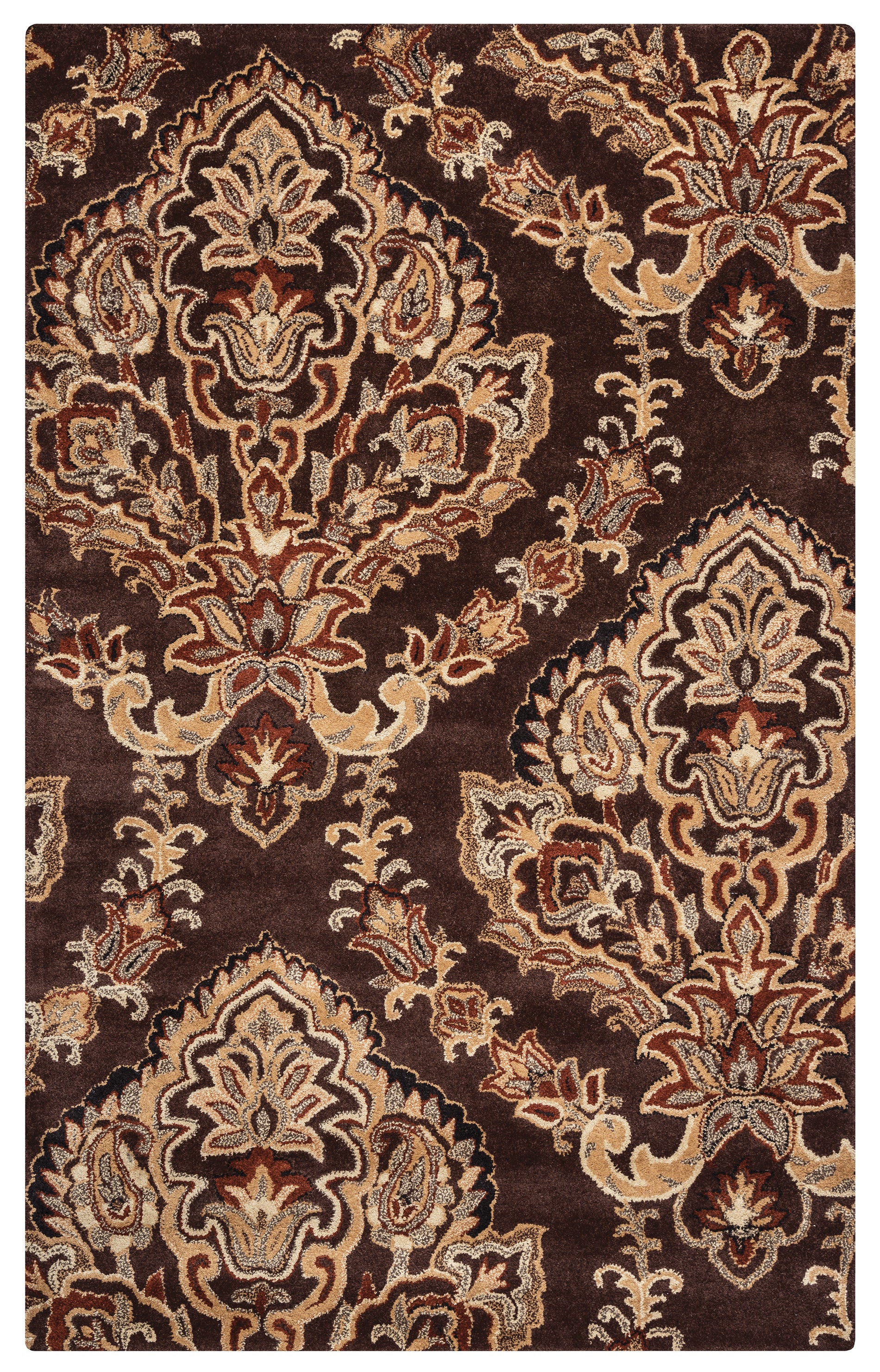 Rizzy Home Volare VO1680 Brown Ornamental Area Rug