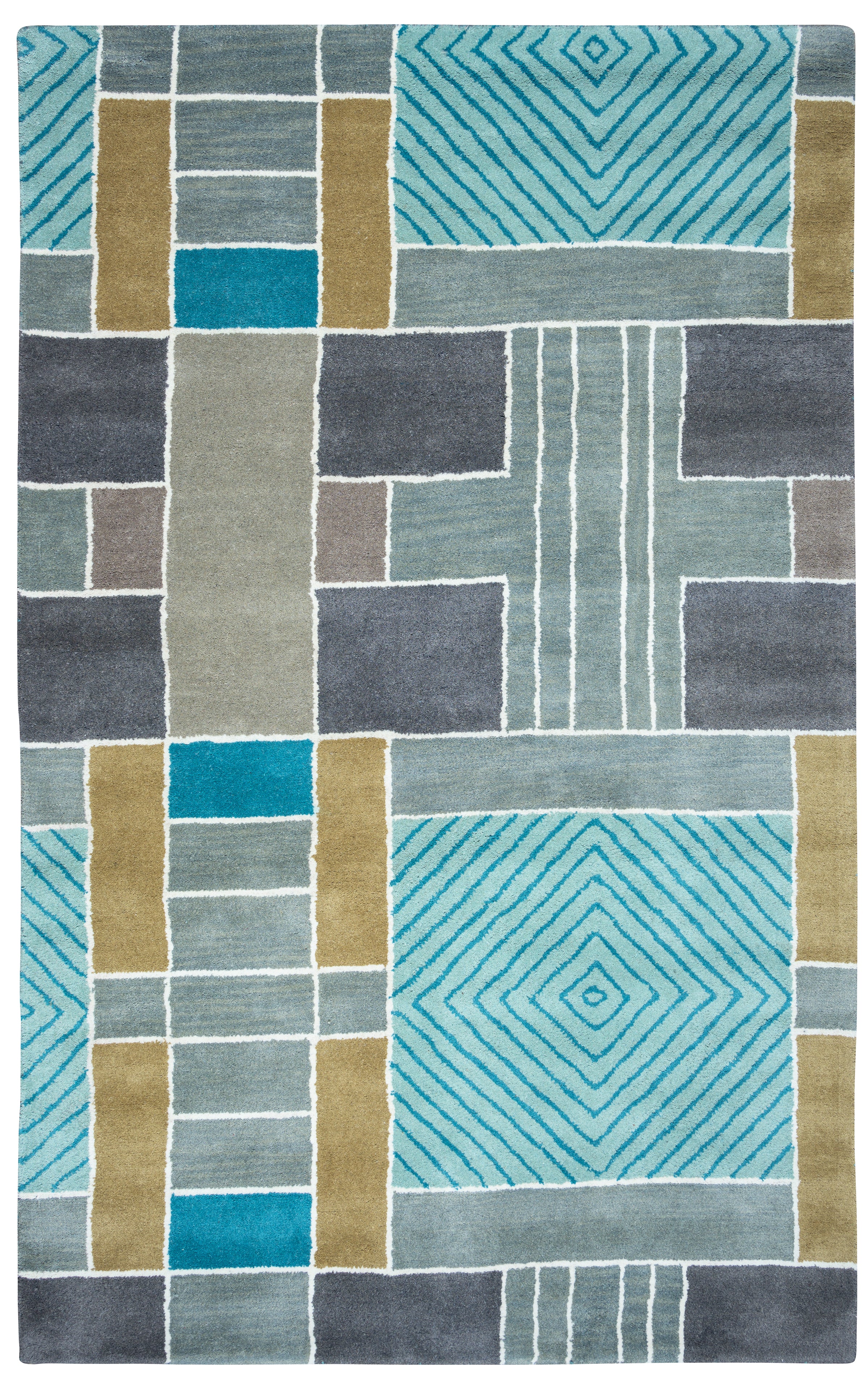 Rizzy Home Volare VO2654 Multi-Colored Color Block Area Rug